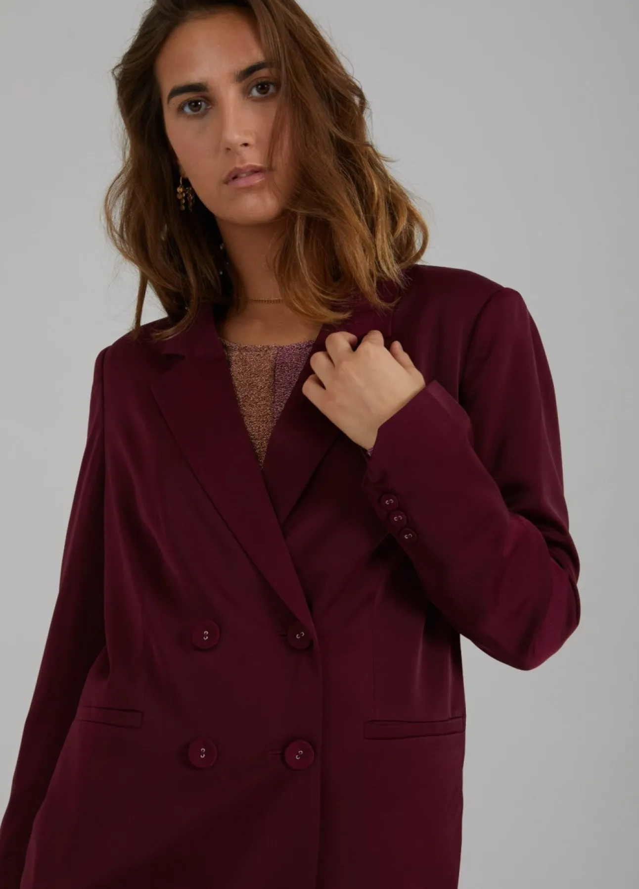 Kvinde Coster Copenhagen Blazers^Afslappet Blazer M. Slids Og Knapper