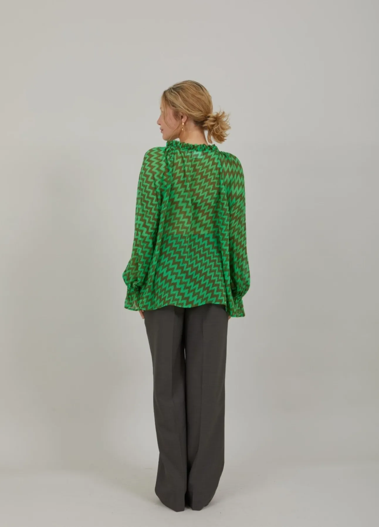 Kvinde Coster Copenhagen Skjorter Og Bluser^Bluse I Zig Zag Print