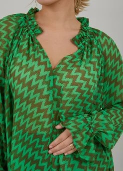 Kvinde Coster Copenhagen Skjorter Og Bluser^Bluse I Zig Zag Print