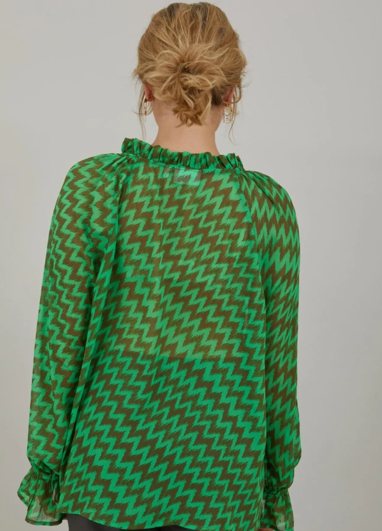 Kvinde Coster Copenhagen Skjorter Og Bluser^Bluse I Zig Zag Print