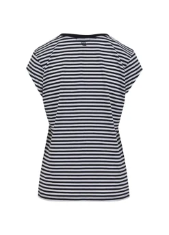 Kvinde Coster Copenhagen T-Shirts^Cc Heart Basis Stribet V-Hals T-Shirt