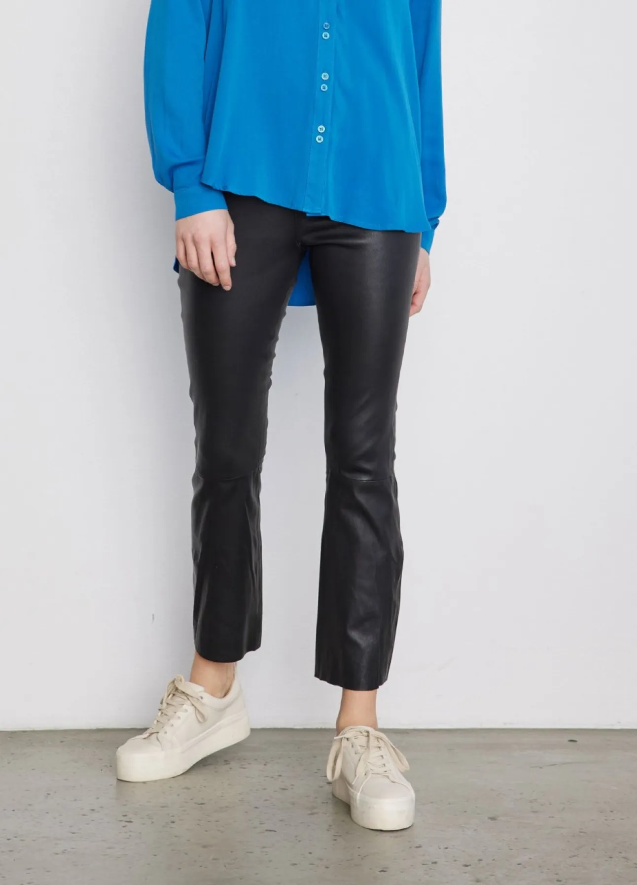 Kvinde Coster Copenhagen Læder^Cc Heart Cropped Læderleggings