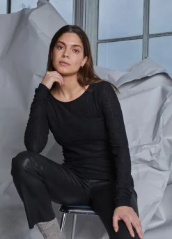 Kvinde Coster Copenhagen Læder^Cc Heart Cropped Læderleggings