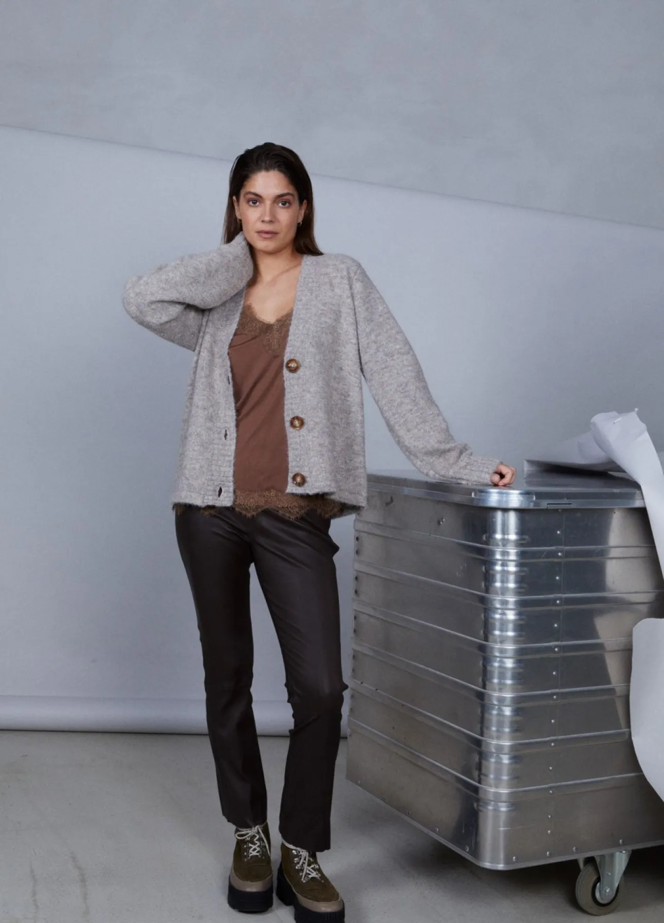 Kvinde Coster Copenhagen Bukser^Cc Heart Cropped Læderleggings