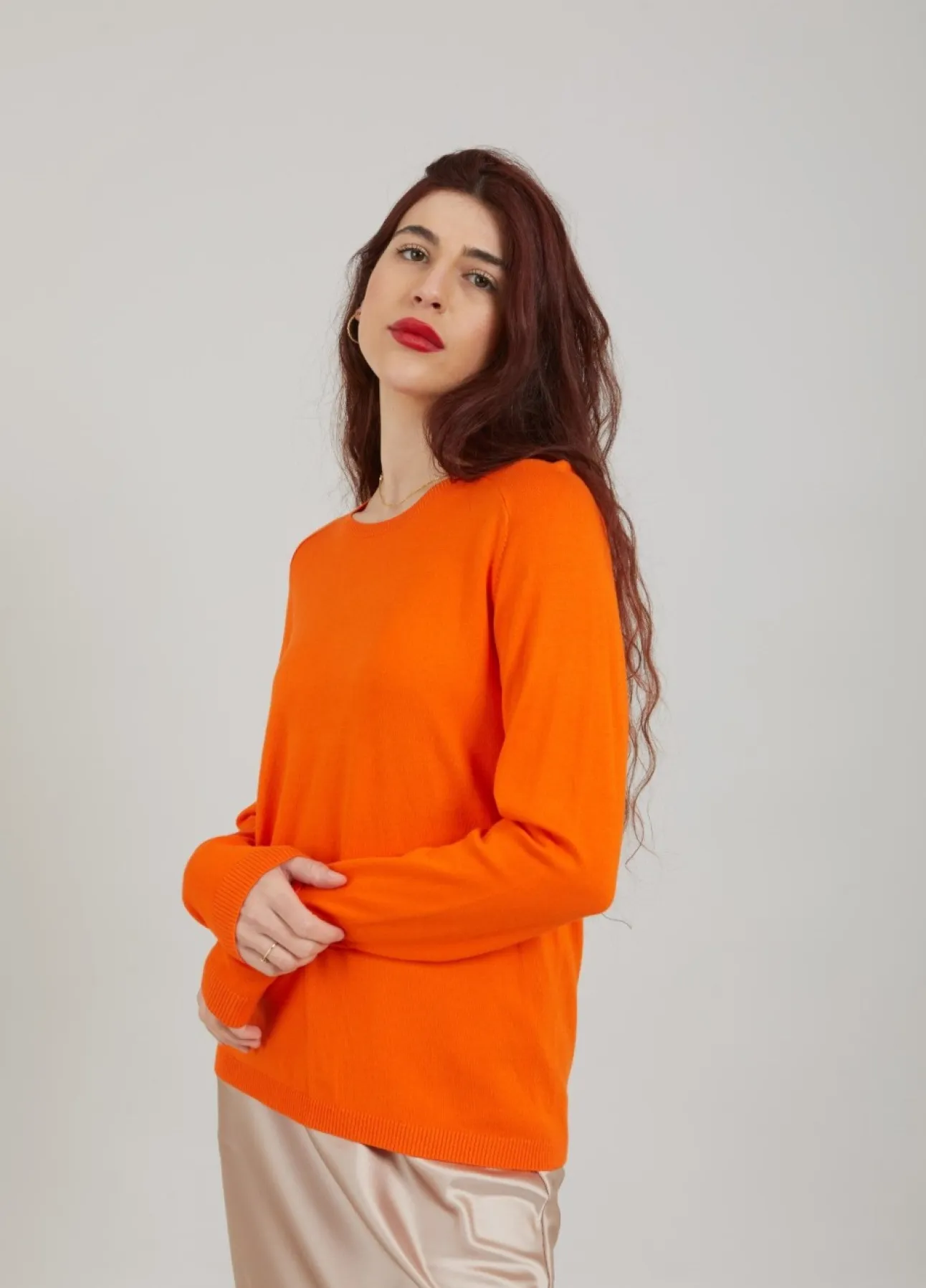Kvinde Coster Copenhagen Strik^Cc Heart Ella Bluse M. Lange Aermer