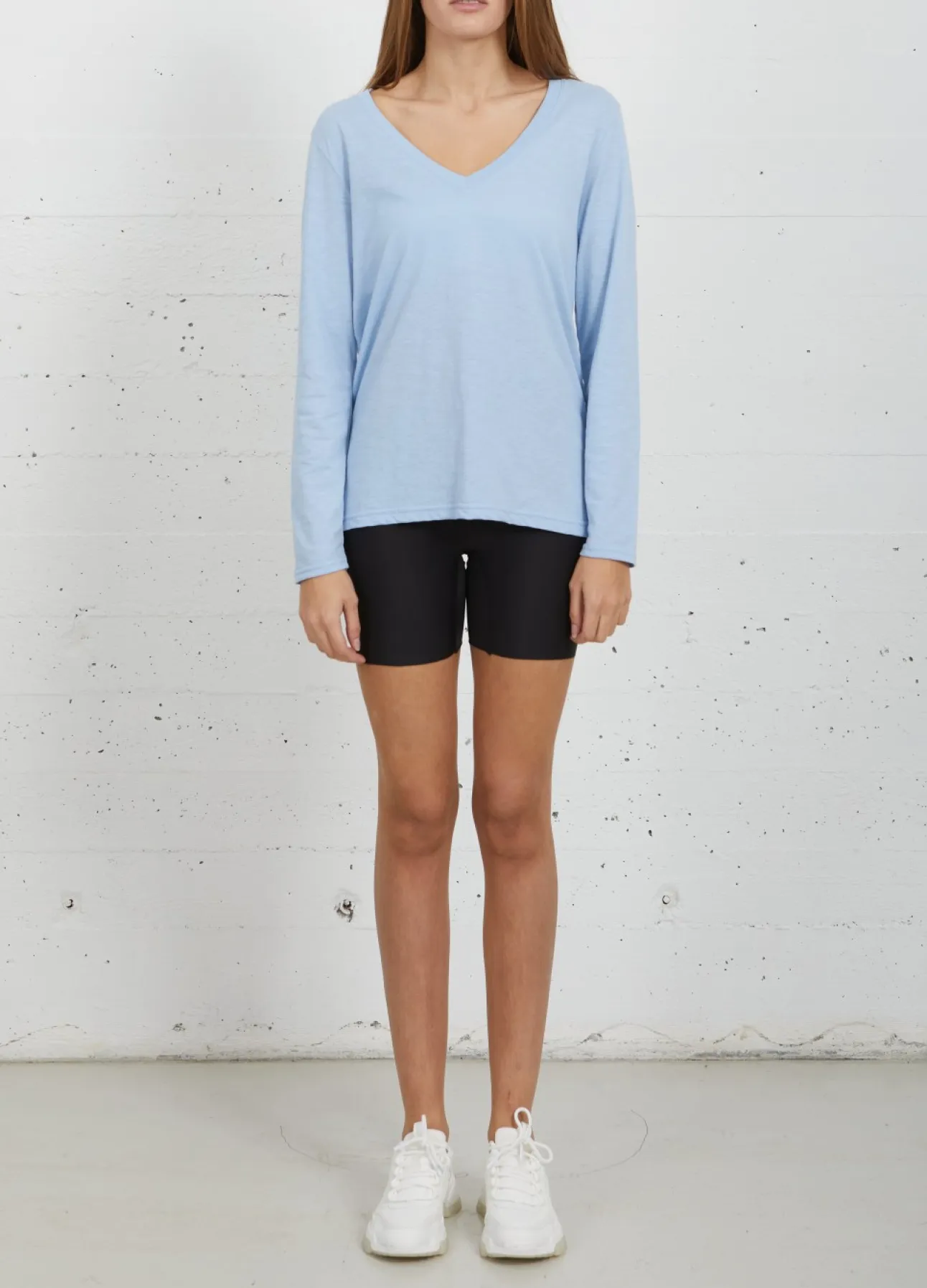 Kvinde Coster Copenhagen T-Shirts^Cc Heart Langaermet T-Shirt M. V-Hals