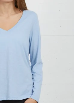 Kvinde Coster Copenhagen T-Shirts^Cc Heart Langaermet T-Shirt M. V-Hals