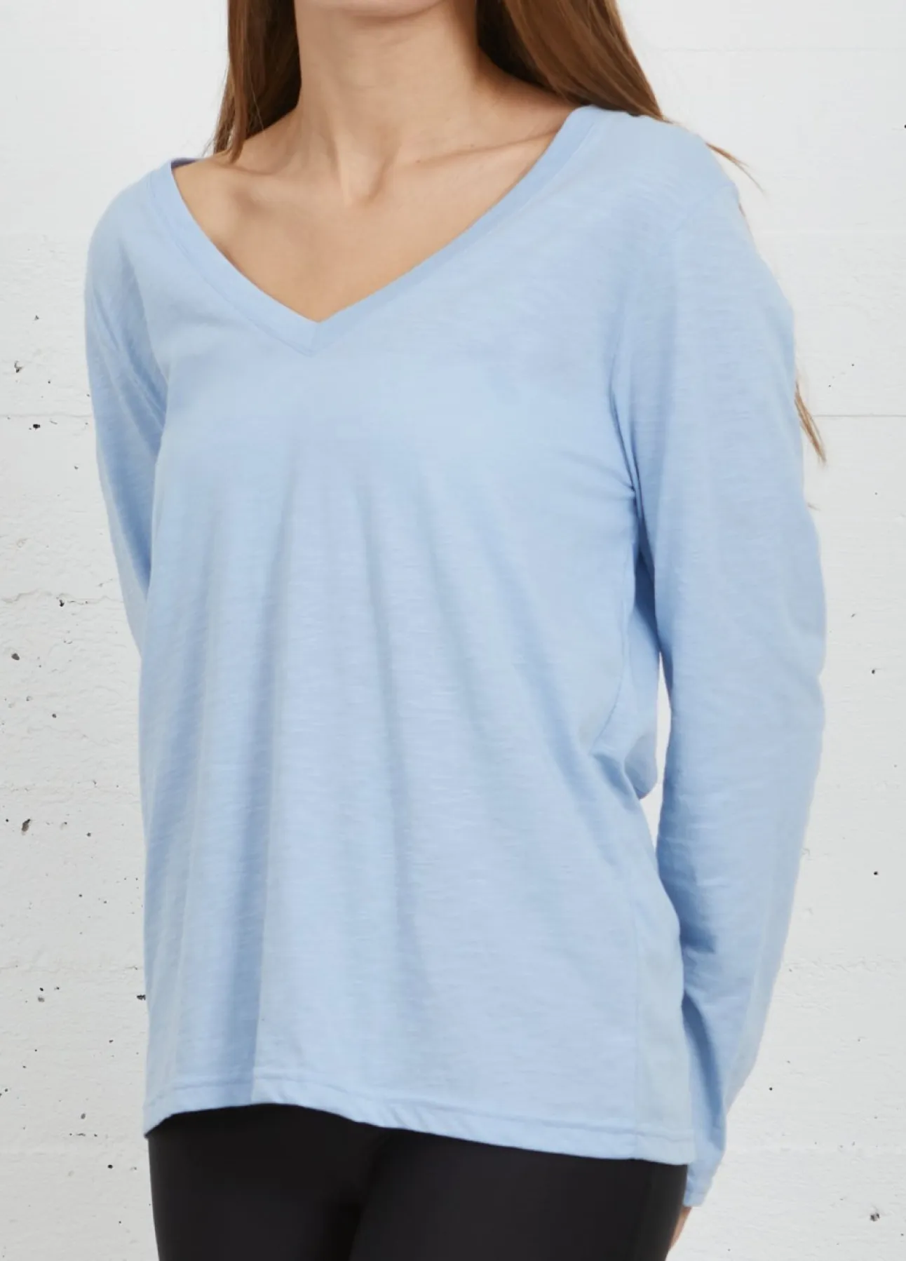 Kvinde Coster Copenhagen T-Shirts^Cc Heart Langaermet T-Shirt M. V-Hals