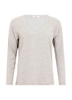 Kvinde Coster Copenhagen T-Shirts^Cc Heart Langaermet T-Shirt M. V-Hals