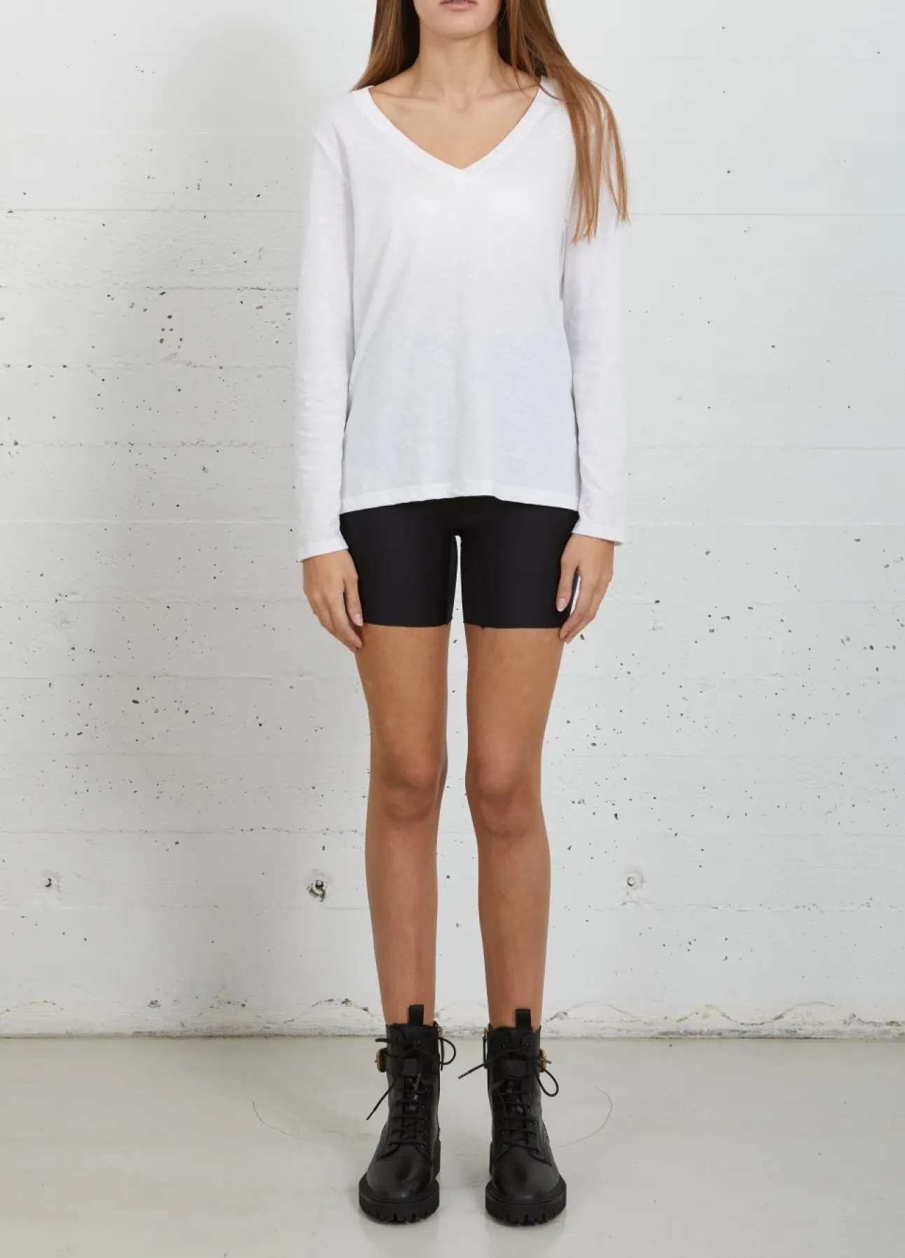 Kvinde Coster Copenhagen T-Shirts^Cc Heart Langaermet T-Shirt M. V-Hals