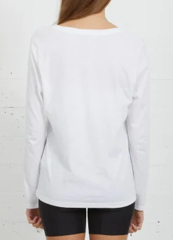 Kvinde Coster Copenhagen T-Shirts^Cc Heart Langaermet T-Shirt M. V-Hals