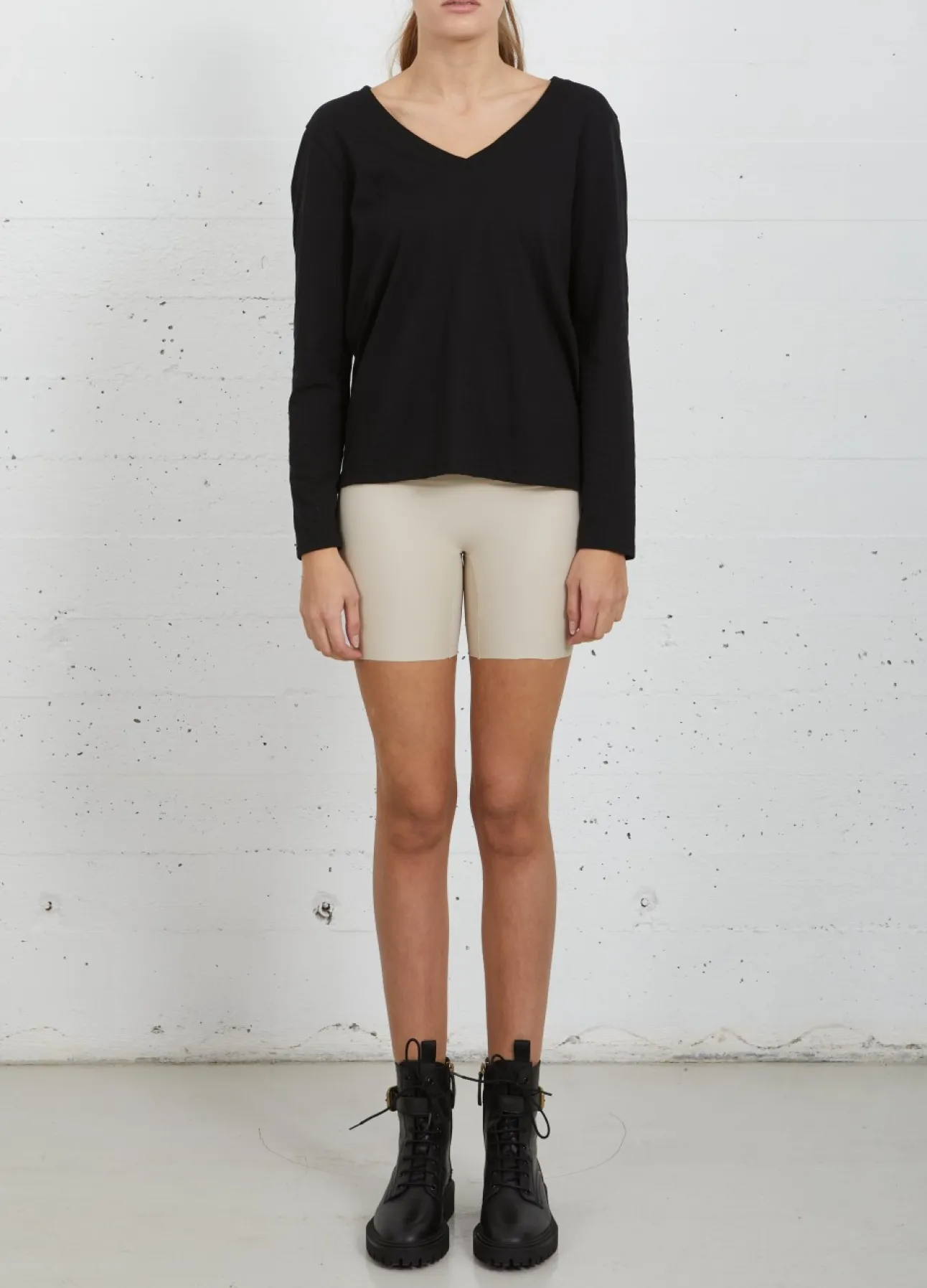 Kvinde Coster Copenhagen T-Shirts^Cc Heart Langaermet T-Shirt M. V-Hals