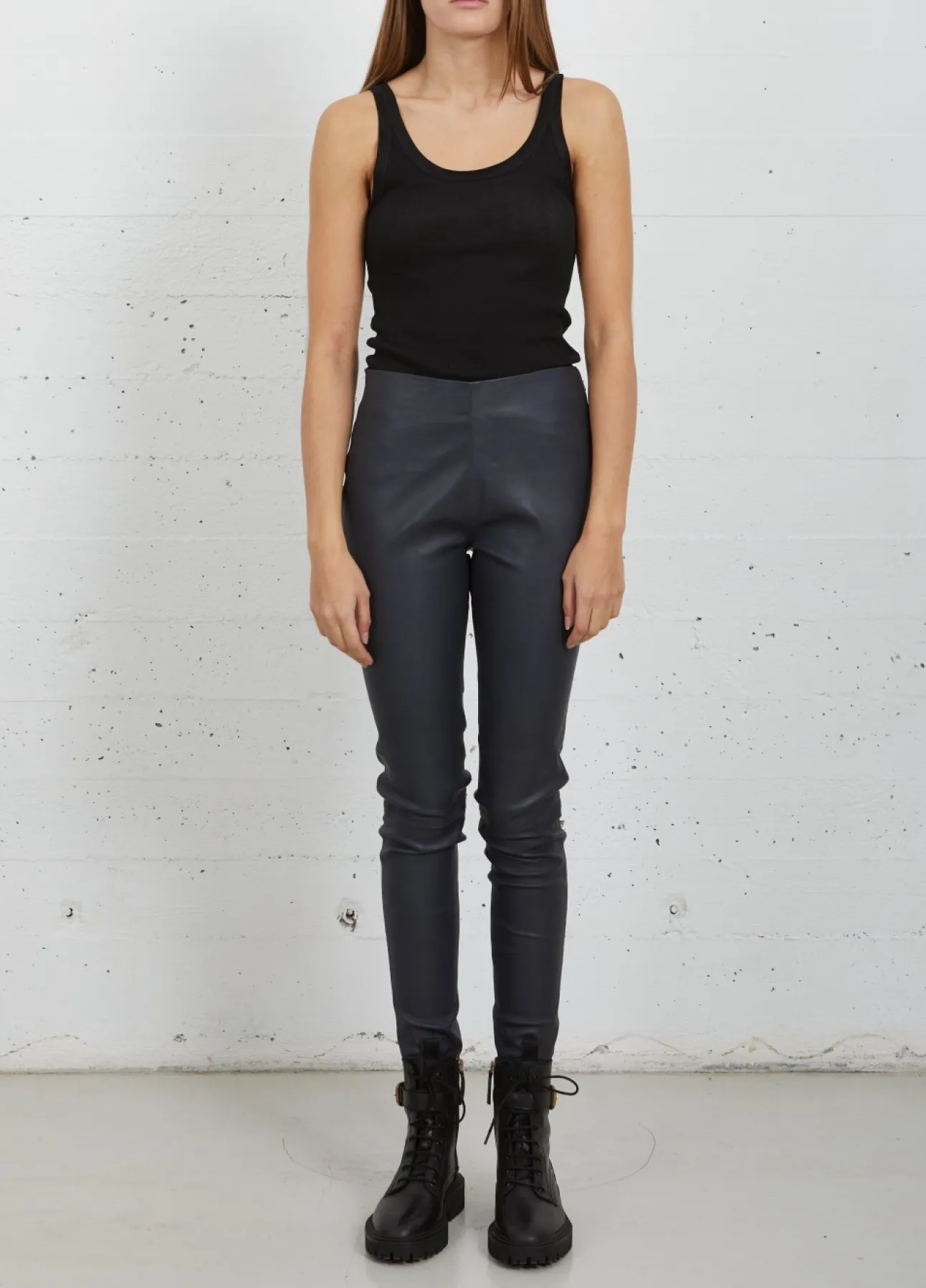 Kvinde Coster Copenhagen Læder^Cc Heart Læderleggings