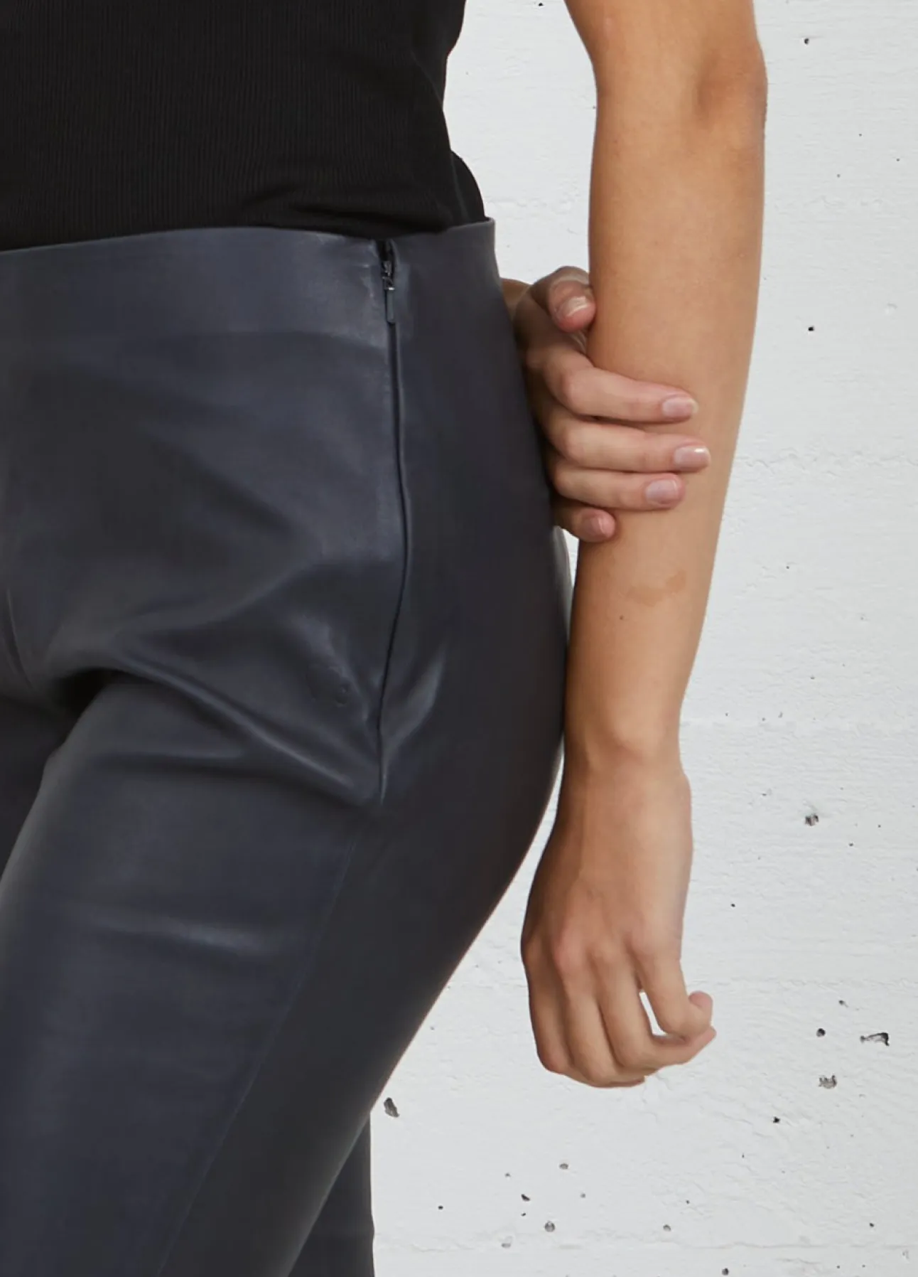 Kvinde Coster Copenhagen Læder^Cc Heart Læderleggings