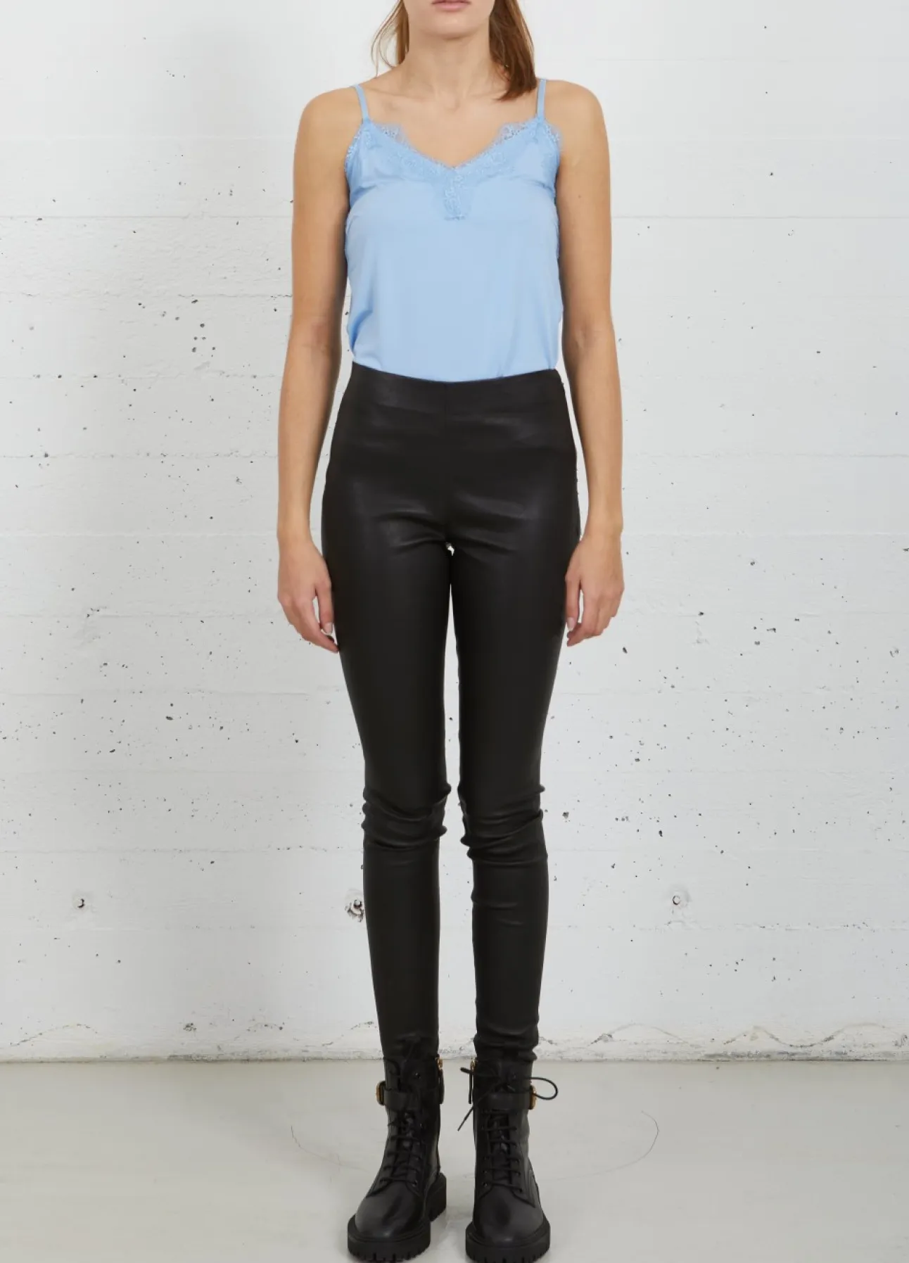 Kvinde Coster Copenhagen Læder^Cc Heart Læderleggings
