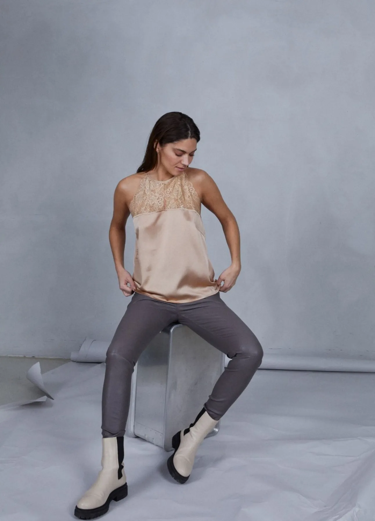 Kvinde Coster Copenhagen Bukser^Cc Heart Læderleggings