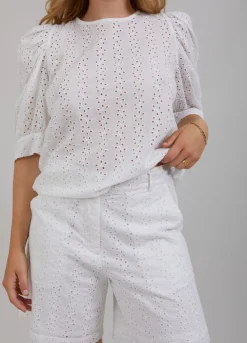 Kvinde Coster Copenhagen Shorts^Cc Heart Lena Short M. Broderie Anglaise