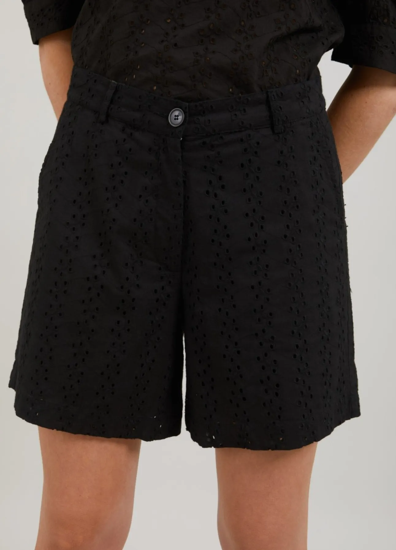 Kvinde Coster Copenhagen Shorts^Cc Heart Lena Short M. Broderie Anglaise