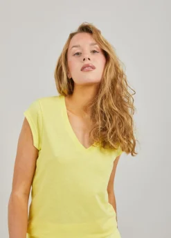 Kvinde Coster Copenhagen T-Shirts^Cc Heart T-Shirt Med V-Hals