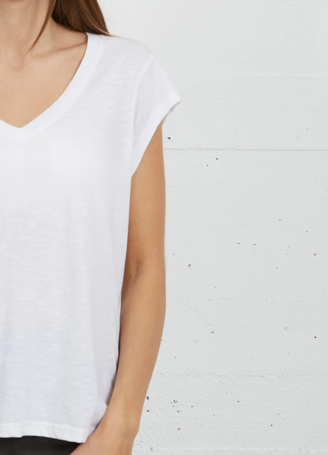 Kvinde Coster Copenhagen T-Shirts^Cc Heart T-Shirt Med V-Hals