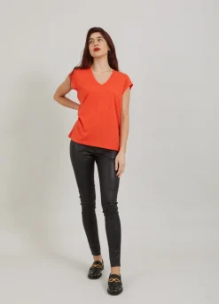 Kvinde Coster Copenhagen T-Shirts^Cc Heart T-Shirt Med V-Hals