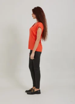 Kvinde Coster Copenhagen T-Shirts^Cc Heart T-Shirt Med V-Hals