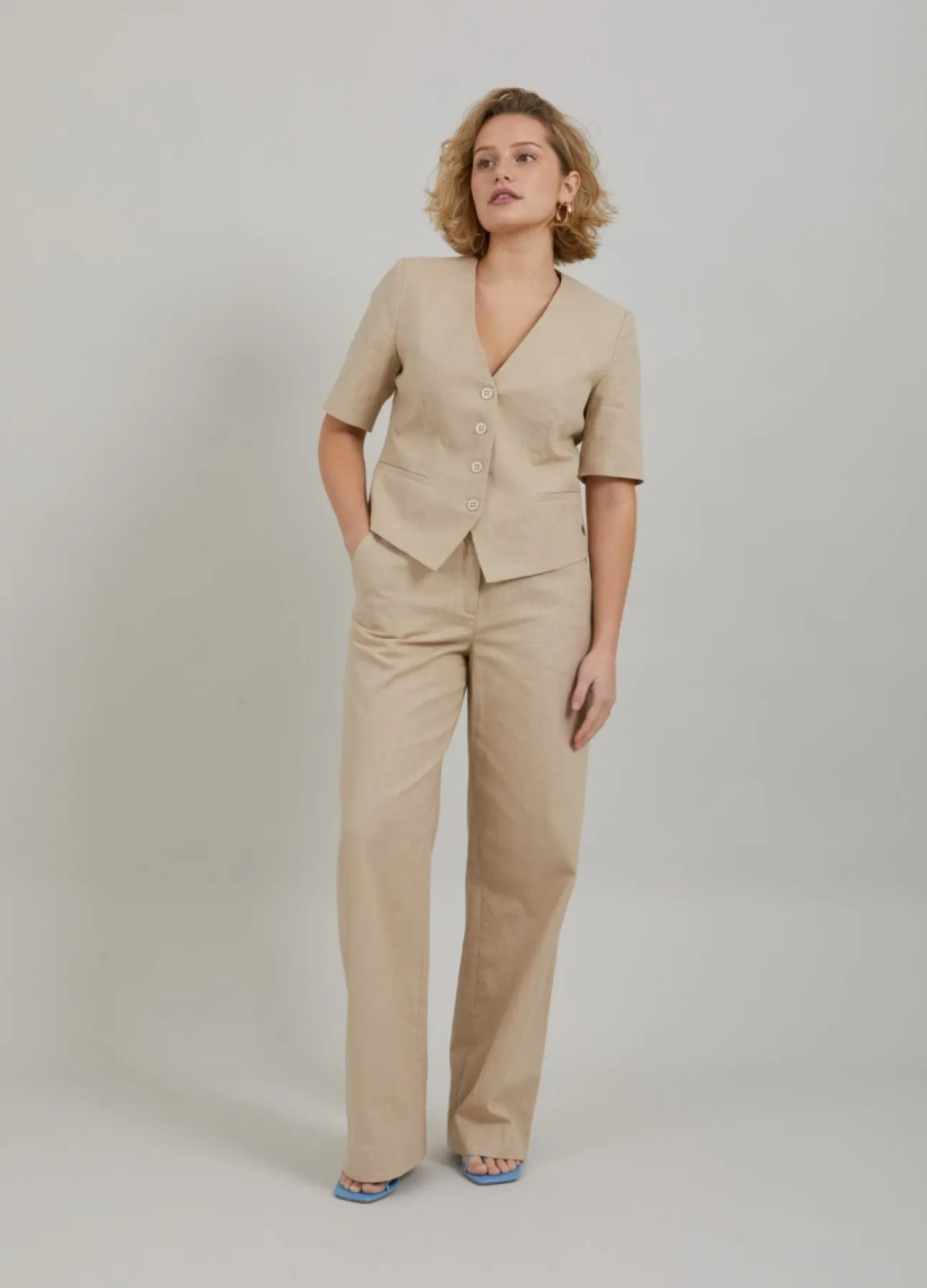 Kvinde Coster Copenhagen Blazers^Cropped Blazer M. Korteaermer