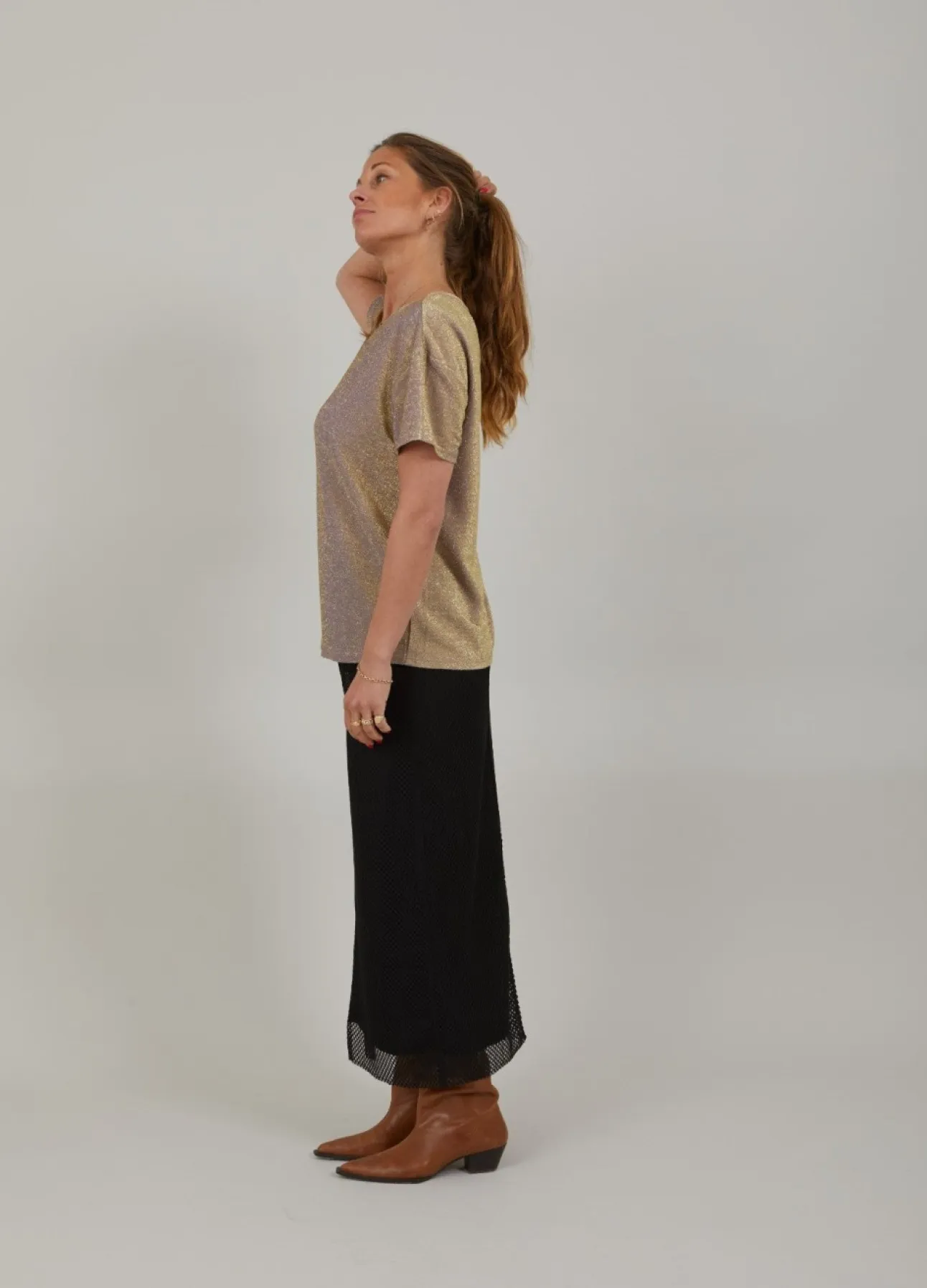 Kvinde Coster Copenhagen Toppe^Glimmer T-Shirt