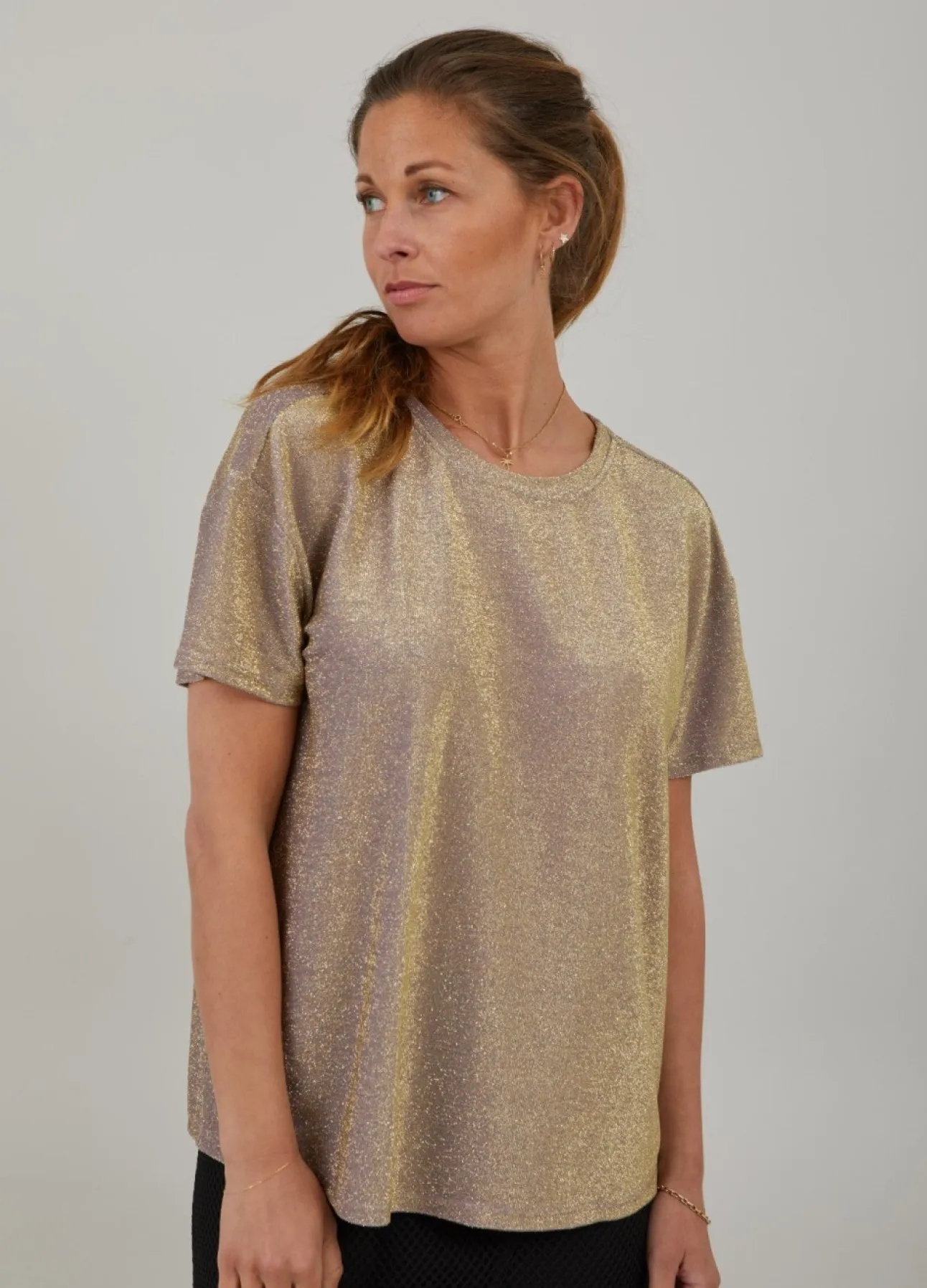 Kvinde Coster Copenhagen Toppe^Glimmer T-Shirt