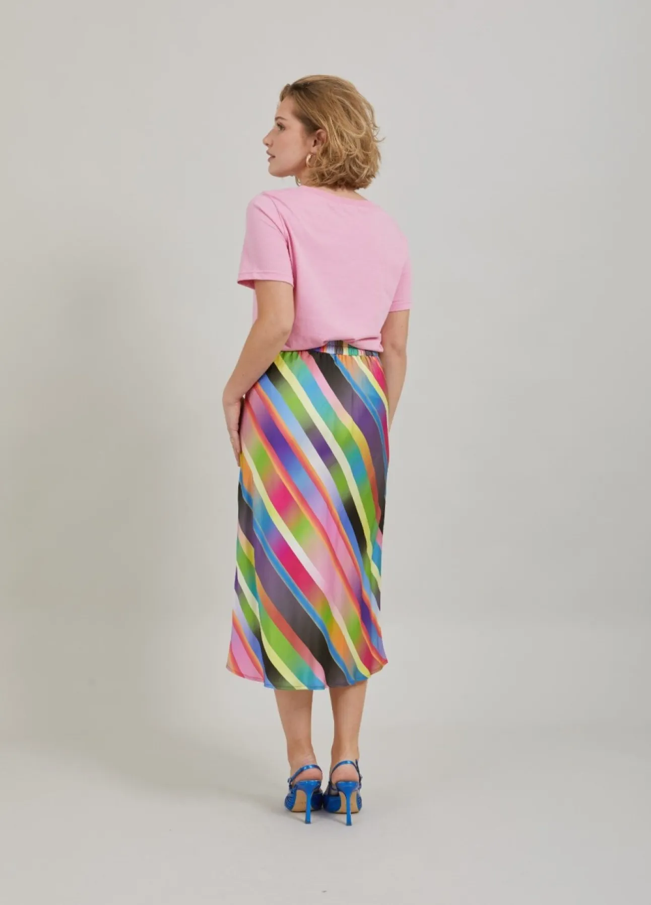 Kvinde Coster Copenhagen Nederdele^Kjole I Faded Stribe Print