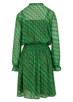 Kvinde Coster Copenhagen Kjoler^Kjole I Zig Zag Ikat Print