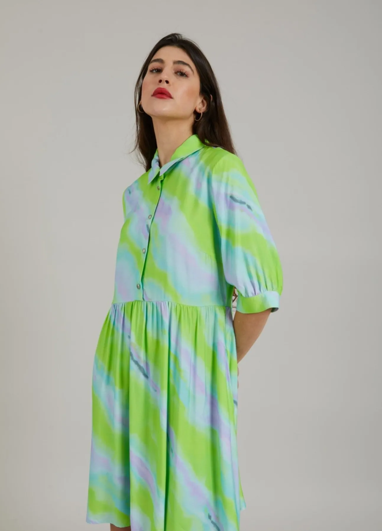 Kvinde Coster Copenhagen Kjoler^Kjole M. Faded Stripe Print