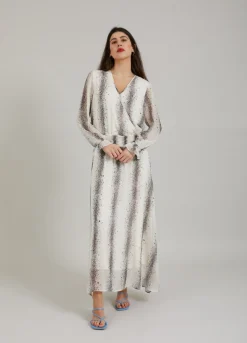 Kvinde Coster Copenhagen Kjoler^Kjole M. Stripe Splash Print