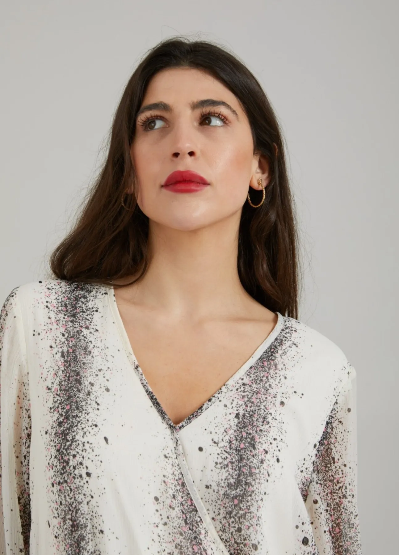 Kvinde Coster Copenhagen Kjoler^Kjole M. Stripe Splash Print