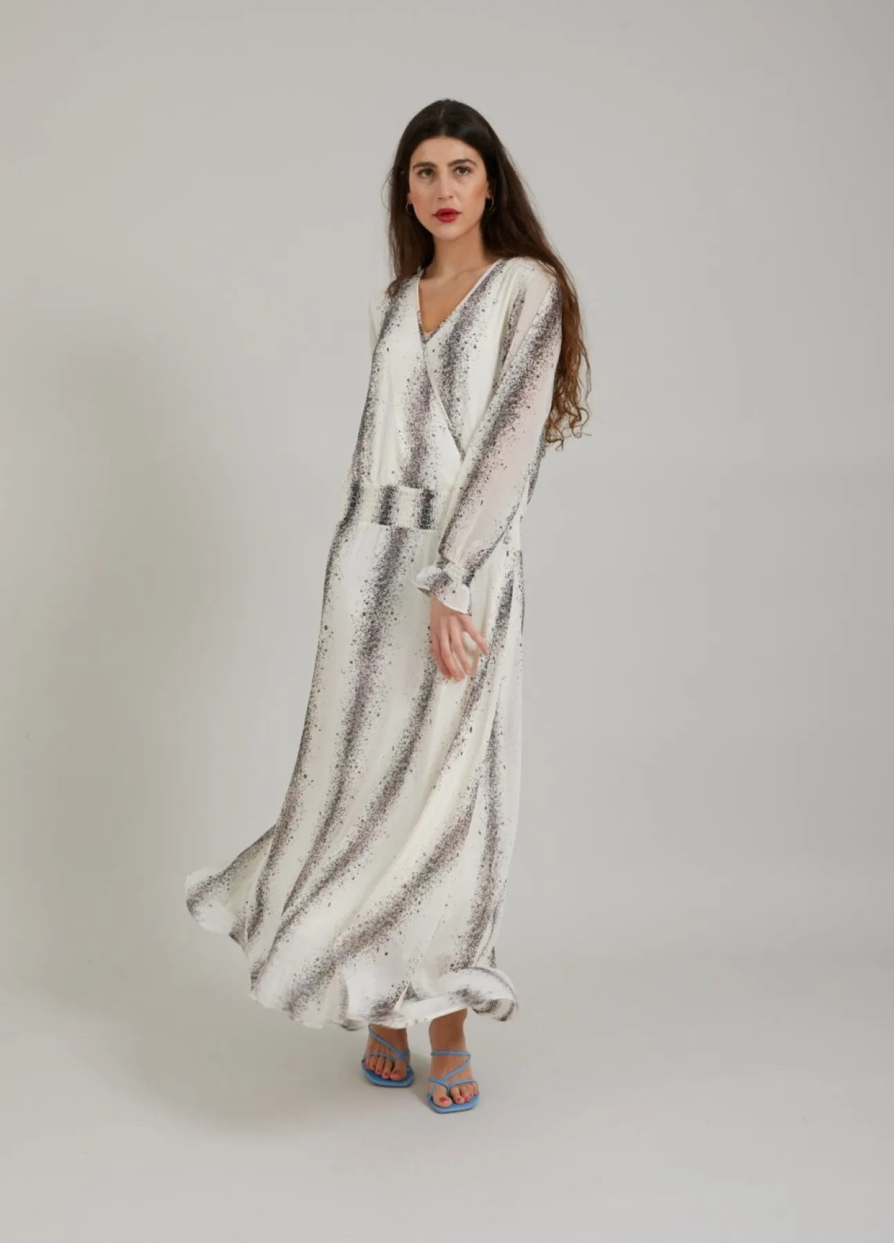 Kvinde Coster Copenhagen Kjoler^Kjole M. Stripe Splash Print