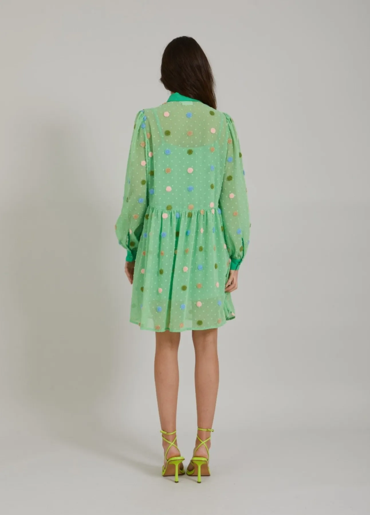 Kvinde Coster Copenhagen Kjoler^Kort Kjole M. Prikket Tekstur