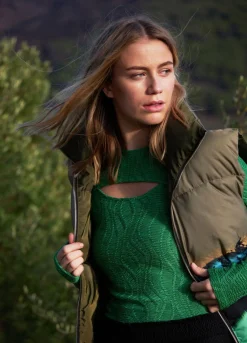 Kvinde Coster Copenhagen Jakker Og Frakker^Kort Vest I Magic Forest Print
