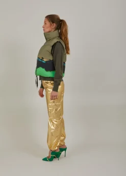 Kvinde Coster Copenhagen Jakker Og Frakker^Kort Vest I Magic Forest Print