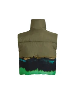 Kvinde Coster Copenhagen Jakker Og Frakker^Kort Vest I Magic Forest Print