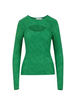 Kvinde Coster Copenhagen Skjorter Og Bluser^Langaermet T-Shirt M. Struktur