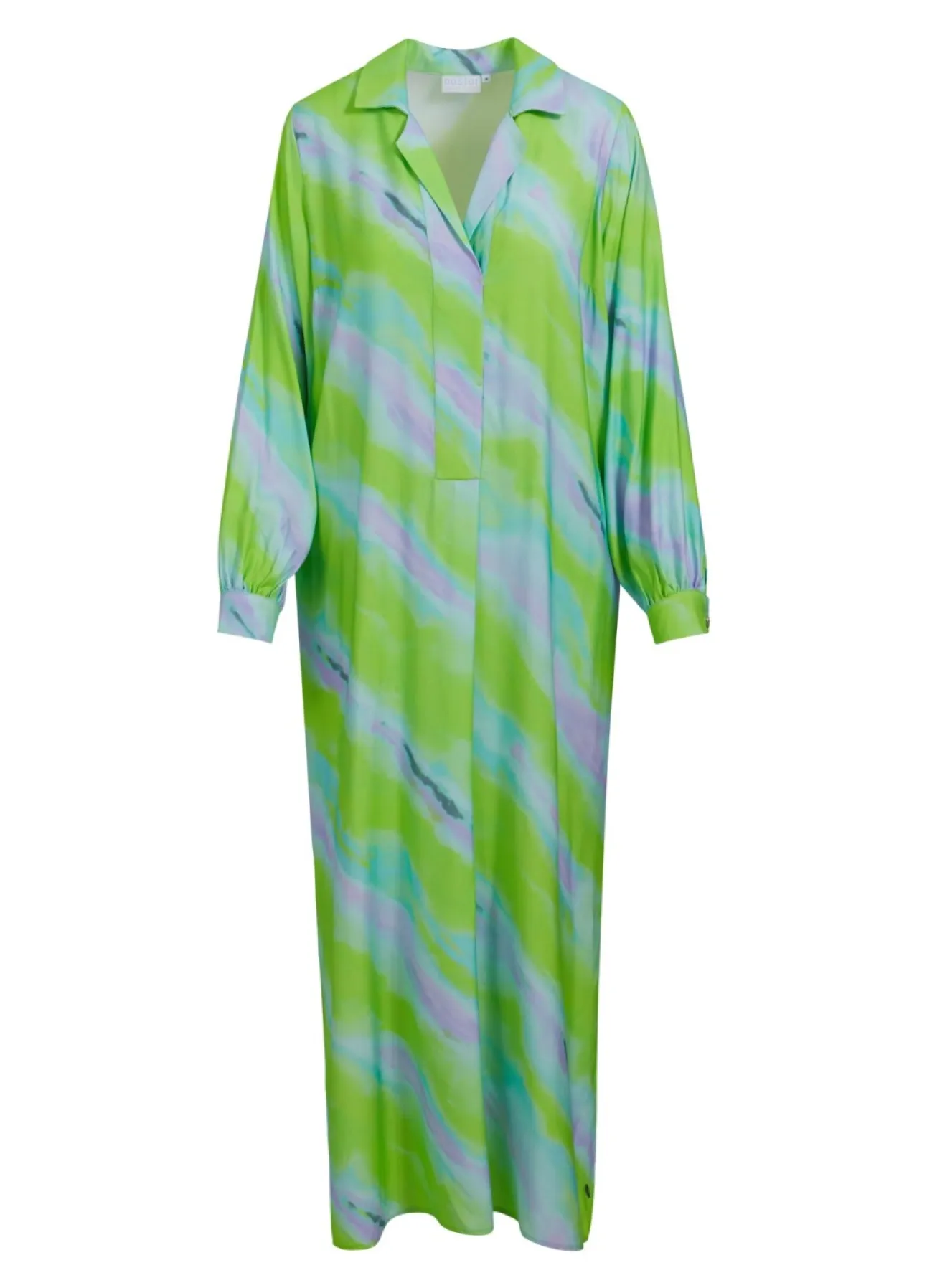 Kvinde Coster Copenhagen Kjoler^Lang Kjole M. Faded Stripe Print
