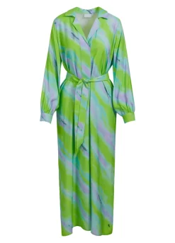 Kvinde Coster Copenhagen Kjoler^Lang Kjole M. Faded Stripe Print