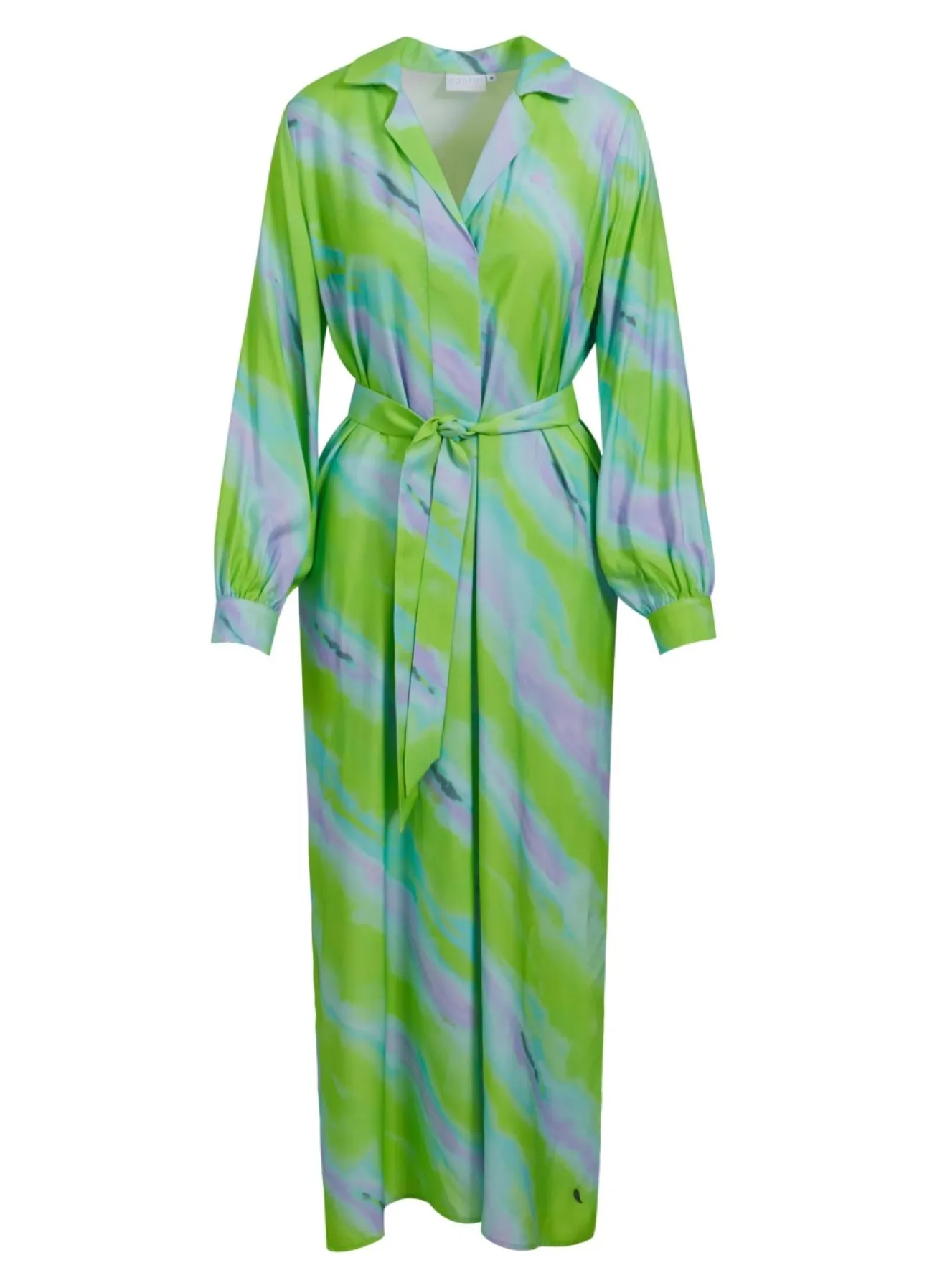 Kvinde Coster Copenhagen Kjoler^Lang Kjole M. Faded Stripe Print