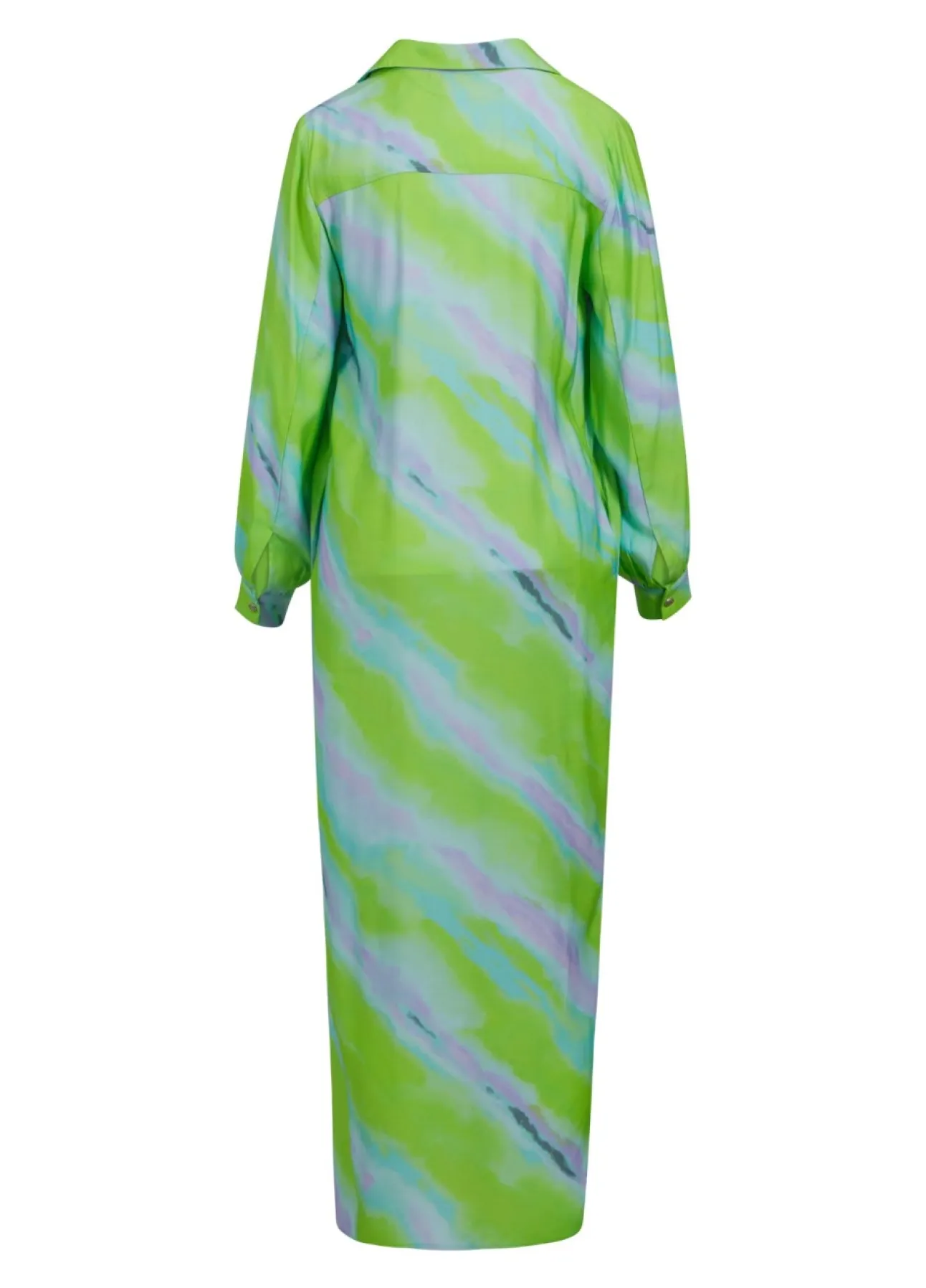 Kvinde Coster Copenhagen Kjoler^Lang Kjole M. Faded Stripe Print