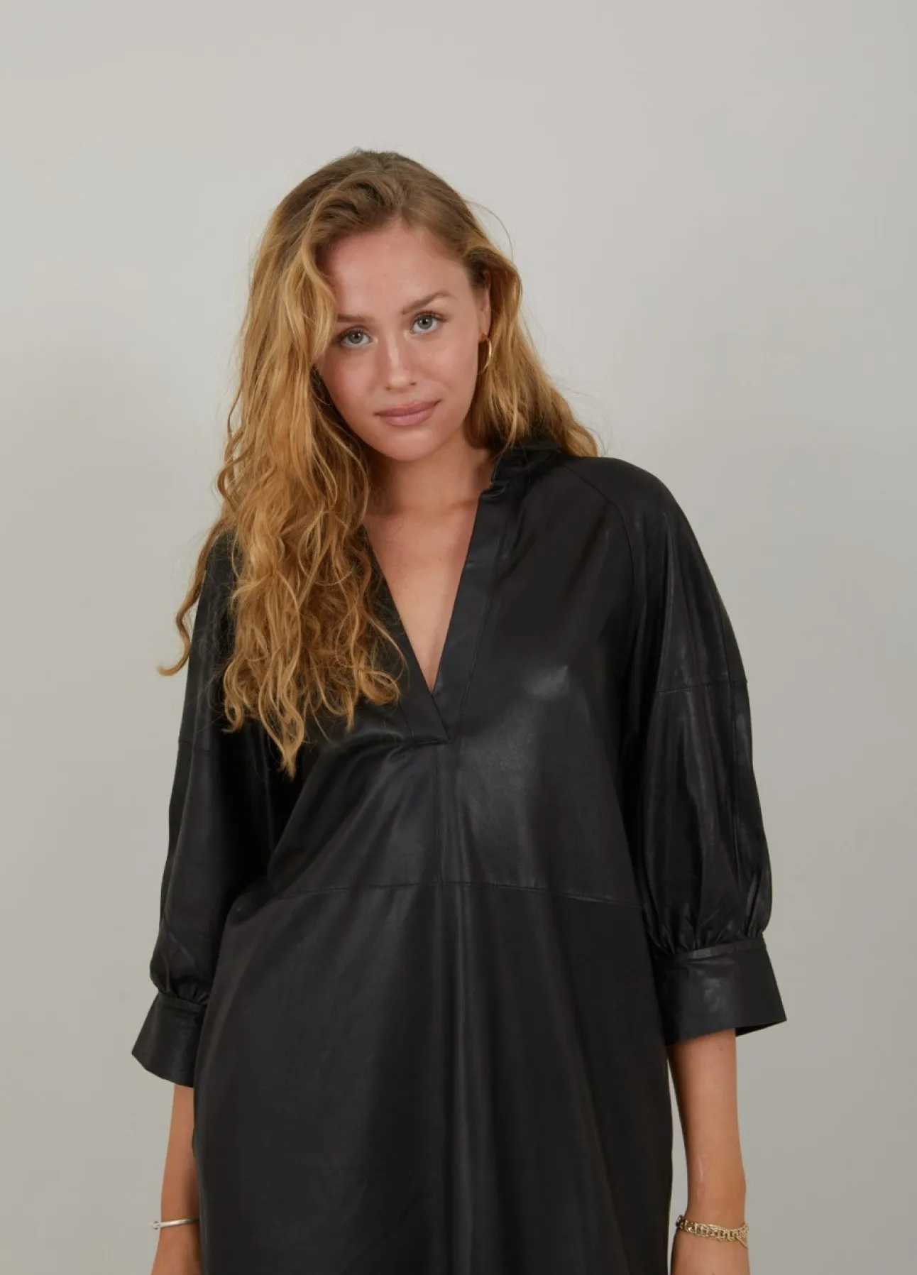 Kvinde Coster Copenhagen Kjoler^Lang Læderkjole