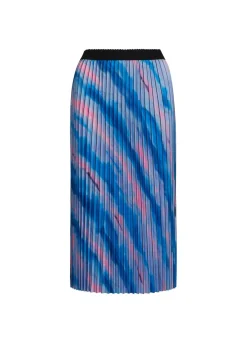 Kvinde Coster Copenhagen Nederdele^Plisseret Nederdel M. Faded Stripe Print