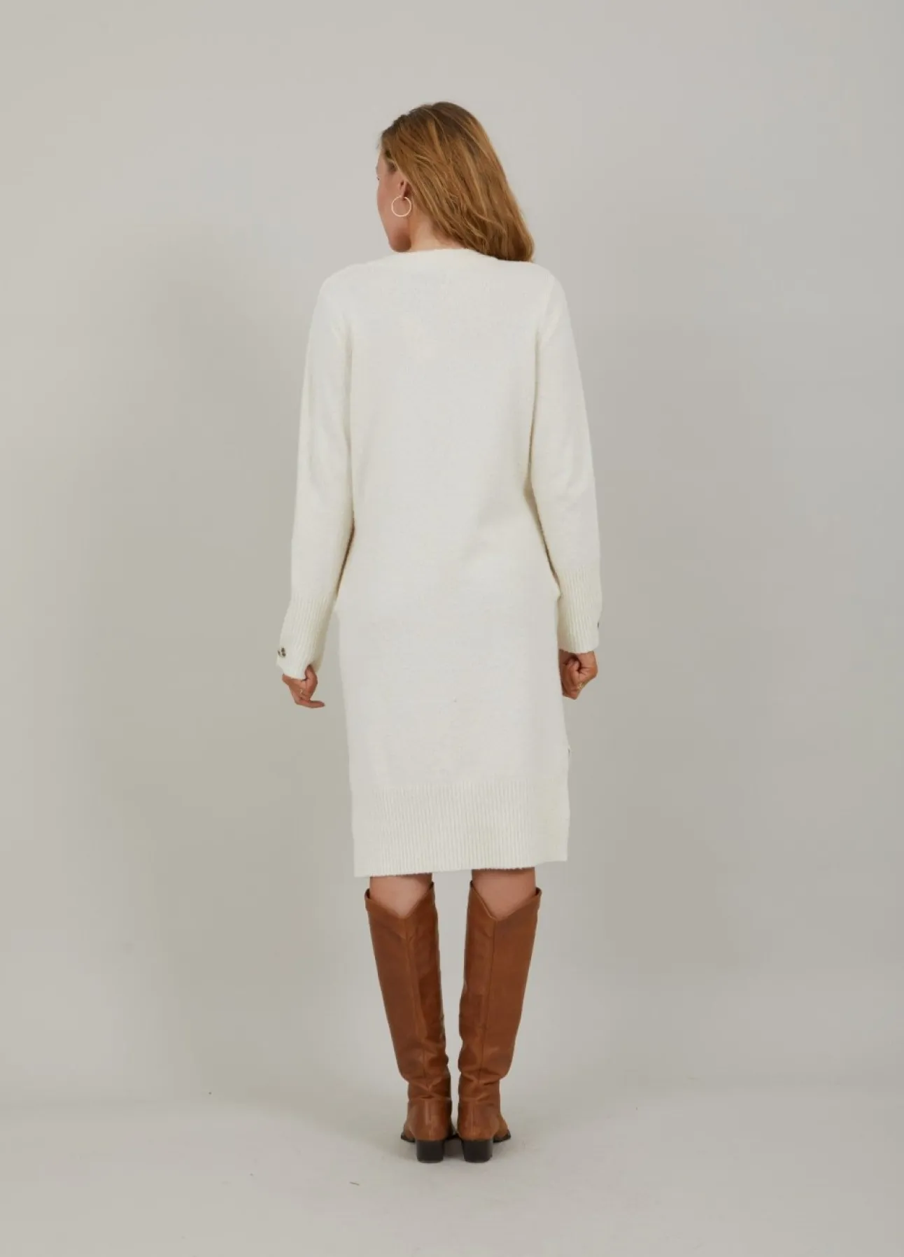 Kvinde Coster Copenhagen Strik^Seawool Boucle Lang Strik