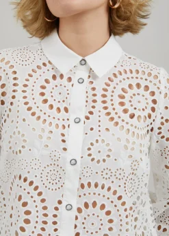Kvinde Coster Copenhagen Skjorter Og Bluser^Skjorte I Broderi Anglaise