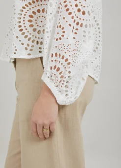 Kvinde Coster Copenhagen Skjorter Og Bluser^Skjorte I Broderi Anglaise