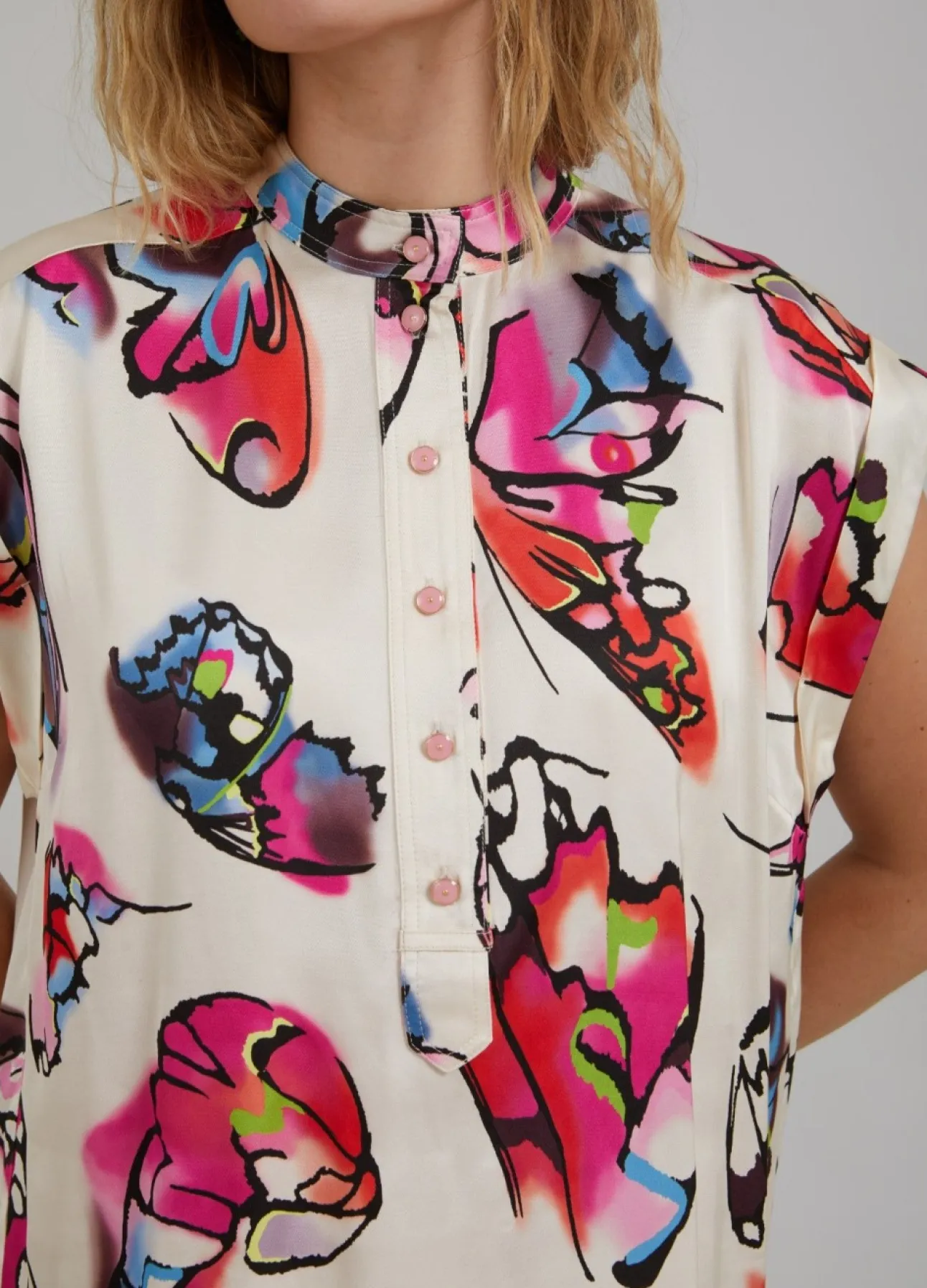Kvinde Coster Copenhagen Toppe^Skjorte M. Butterfly Print